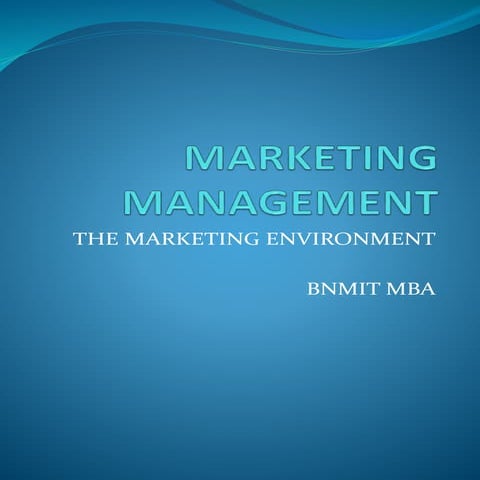 Marketing management
