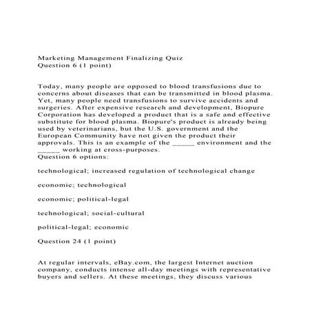 Marketing Management Finalizing QuizQuestion 6 (1 point).docx