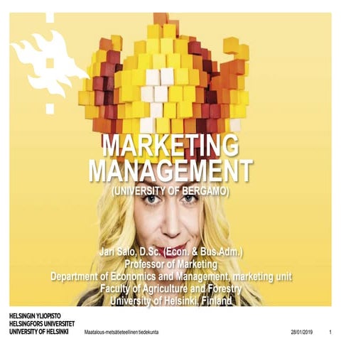 Salo Marketing management University of Bergamo