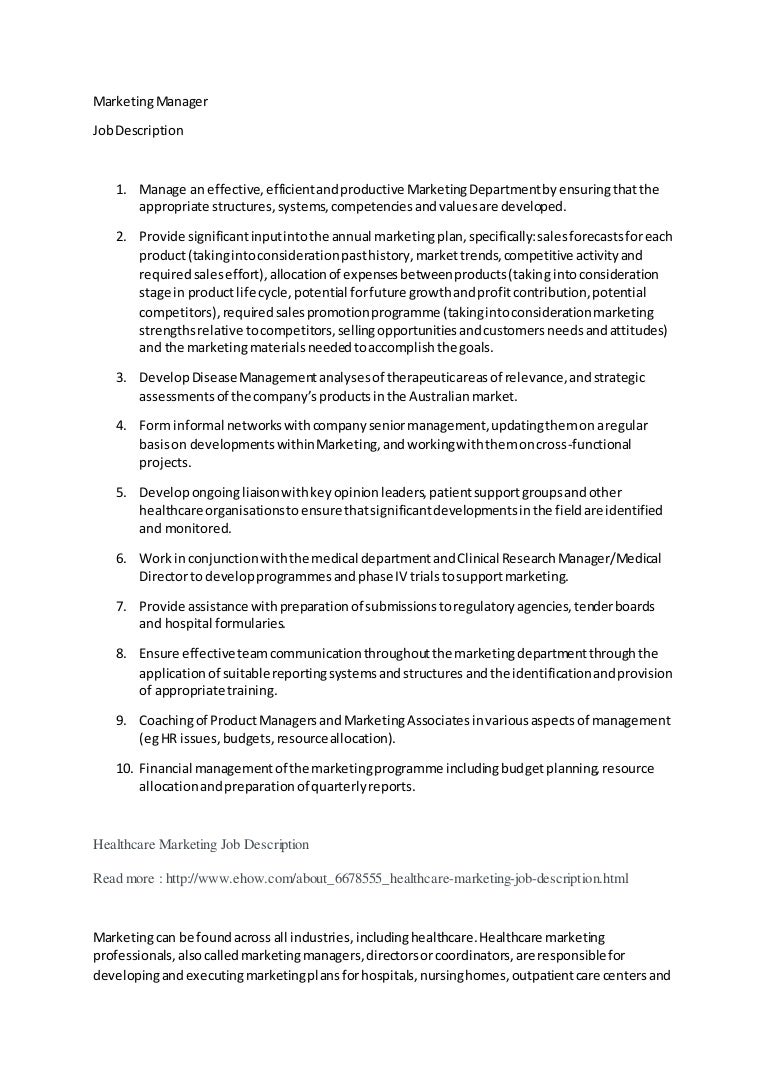 application support manager job description