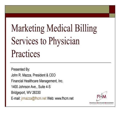 Marketing Medical Billing Services to Physician Practices