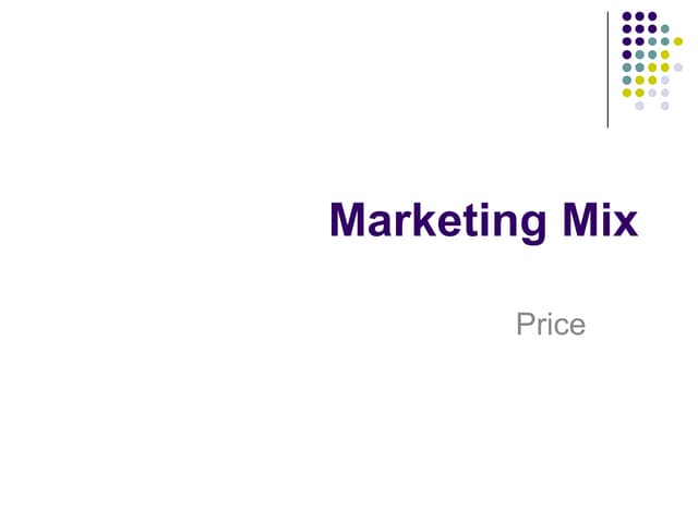 Pricing Strategies 