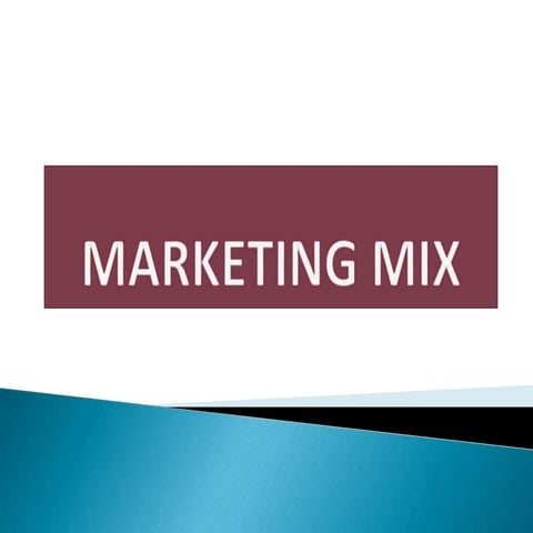Marketing mix 