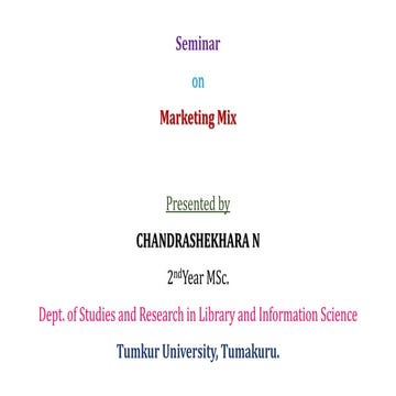 PowerPoint Presentation on Marketing Mix Marketing Mix.pptx