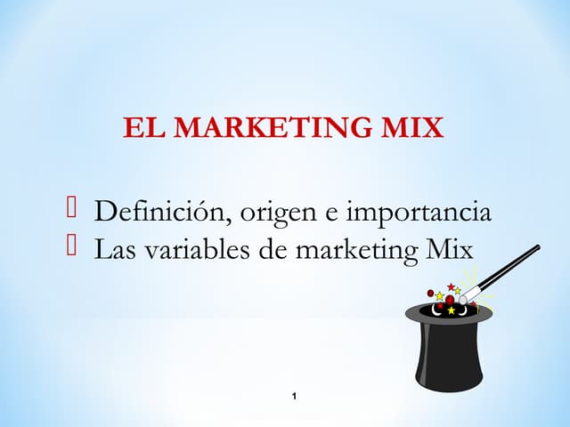 Marketing mix 