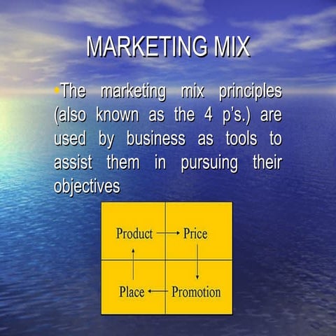 RK PPT ON MANAGEMENT: MARKETING MIX DECISIONS
