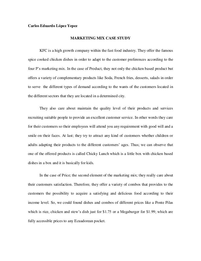 Marketing mix case study pdf picture