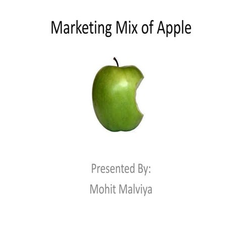 Marketing mix of apple