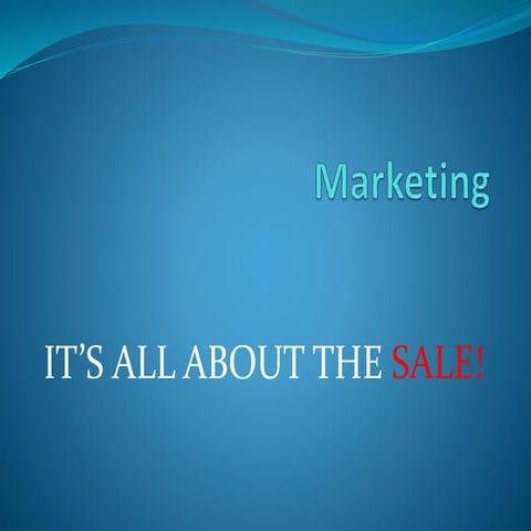 Marketing Class Overview