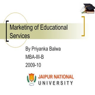 Marketing Of Educational Services