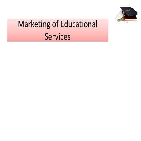 Marketing of educational services