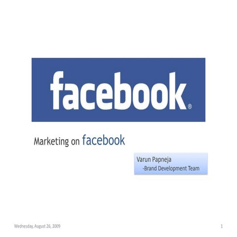 Marketing On Facebook