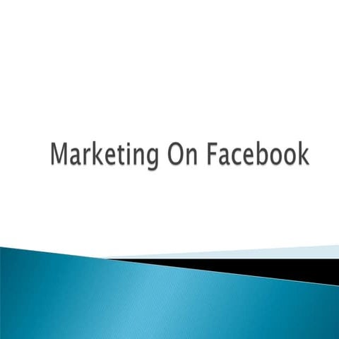 Marketing On Facebook