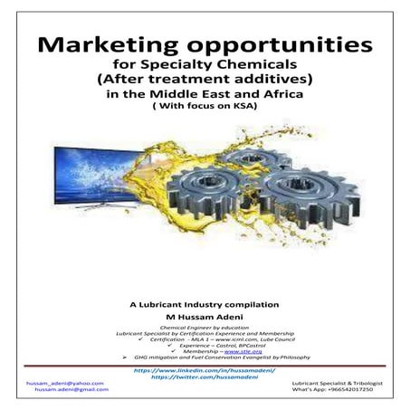 Marketing opportunity for specialty chemicals mea 23rd sep 2017