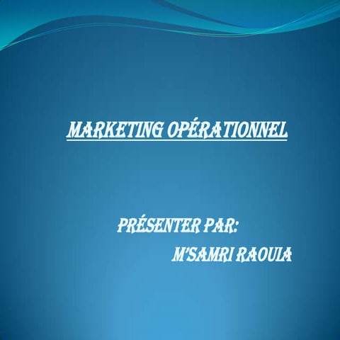 Marketing opérationnel 