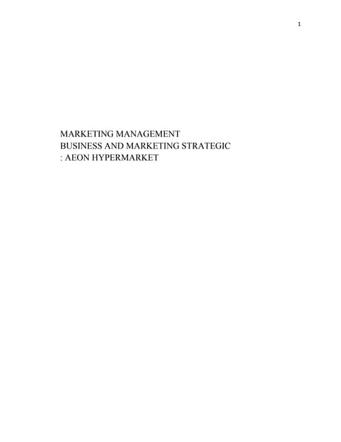 Marketing paper