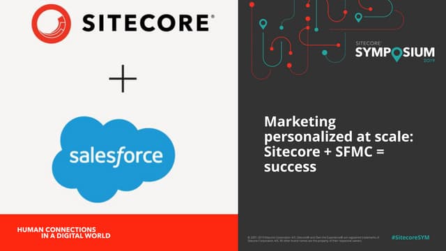 Marketing personalized at scale sitecore + sfmc = success final final