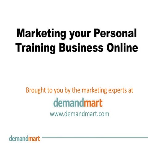 Marketing your Personal Training Business Online