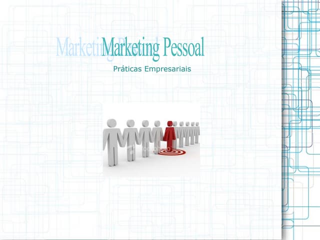 Marketing pessoal   apresentação