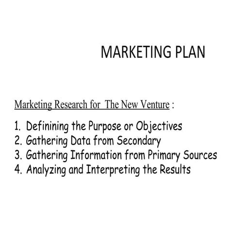 Marketing plan