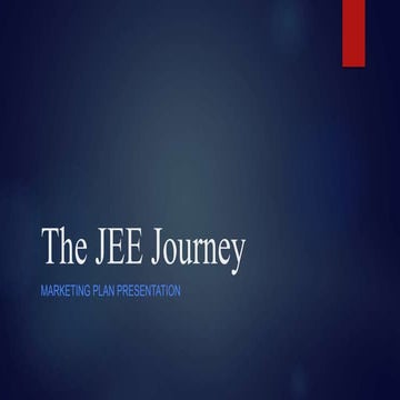 Marketing plan - JEE Journey App | PPTX