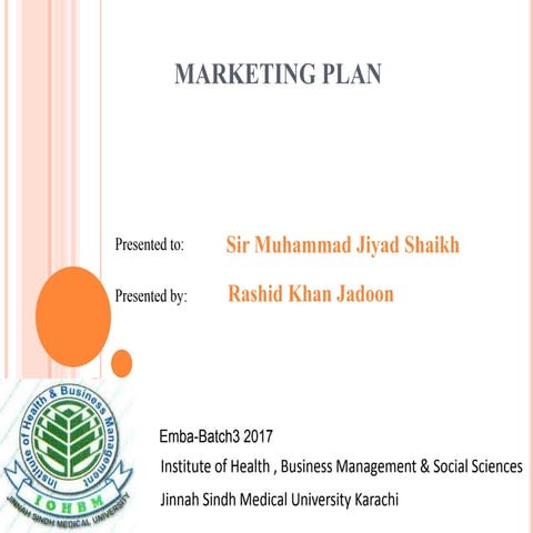 Marketing plan