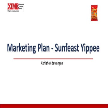 Marketing plan of sunfeast yippee