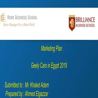 Marketing plan   ahmed elgazzar