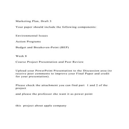 Marketing Plan, Draft 3Your paper should include the followi.docx