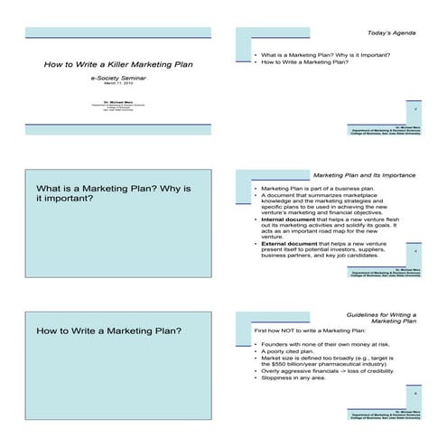 How To Write A Killer Marketing Plan 