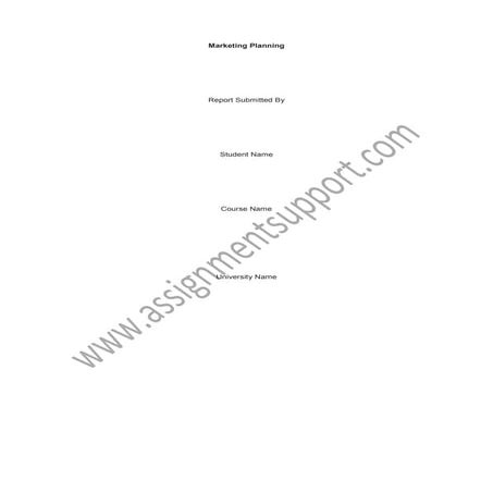 Marketing planning essay sample from assignmentsupport.com essay writing serv...