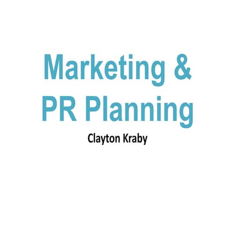Marketing Planning - Crafting your Message