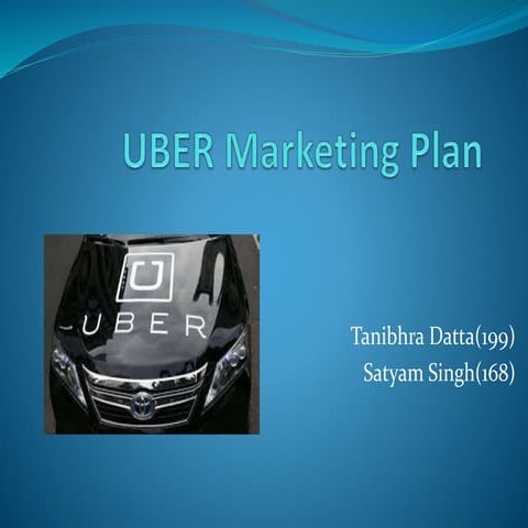 Marketing plan of uber