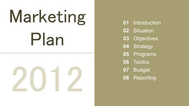 Marketing Plan Presentation Template