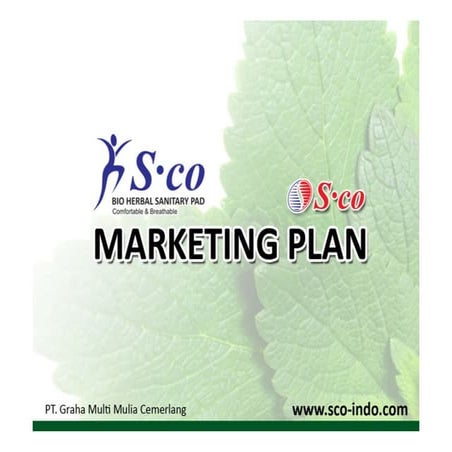 Marketing Plan SCO Bio Sanitary Pad