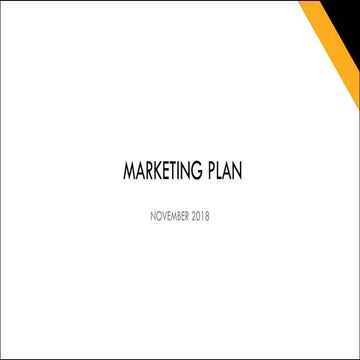 Marketing plan template