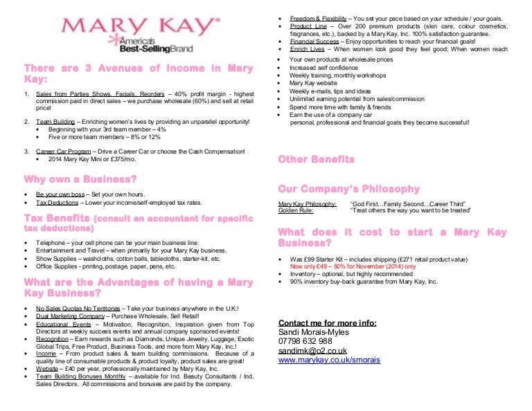 Marketing plan UK Mary Kay business