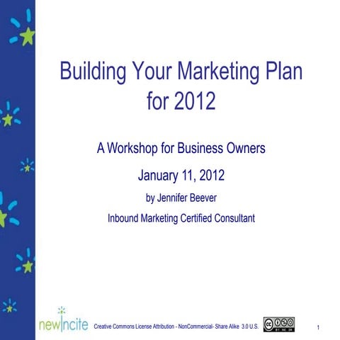 Marketing plan workshop