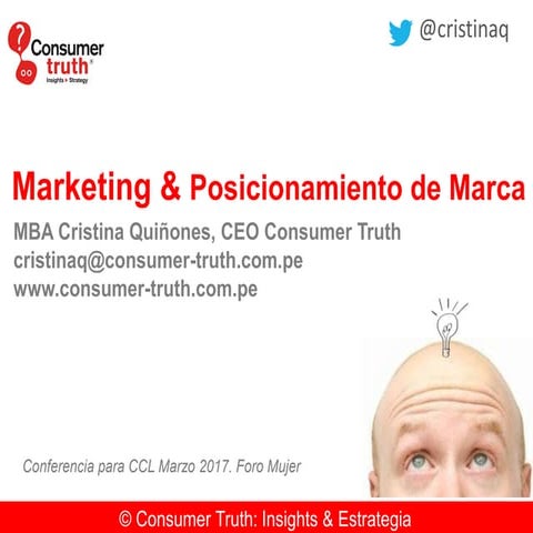 Marketing y Posicionamiento de Marca Personal - Cristina Quiñones en el Foro ...