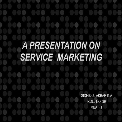 Marketing ppt. sidhique