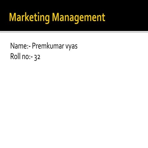 Marketing PPT- Chapter 1 of Philip Kotler | PPTX