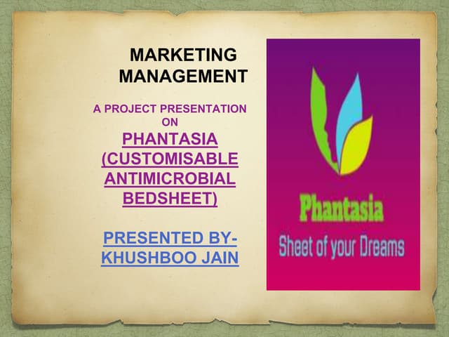 Marketing Strategies for an innovative product- customisable antimicrobial be...