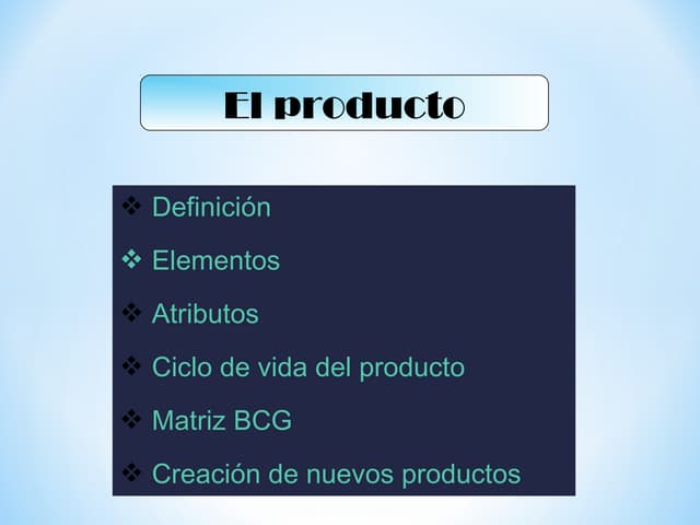 Marketing producto 
