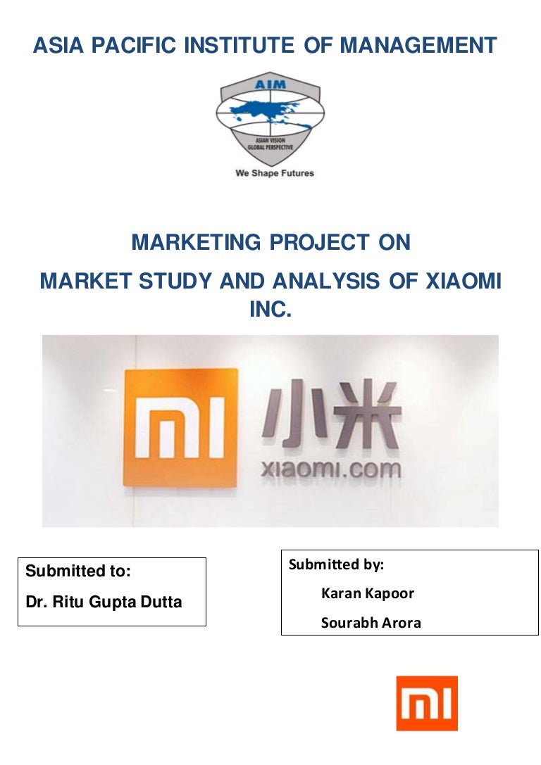 Xiaomi Company Mission And Vision Xiaomi Product Sample