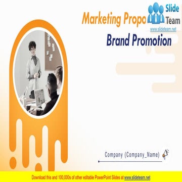 Marketing Proposal For Brand Promotion PowerPoint Presentation Slides