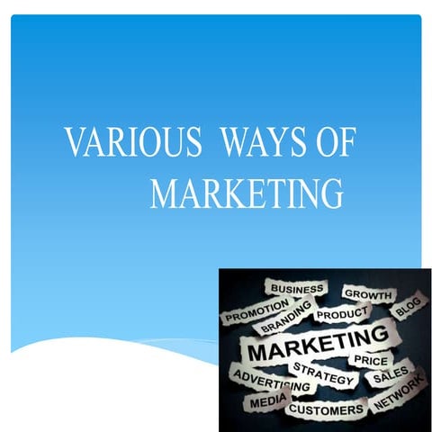 Marketing recent trends