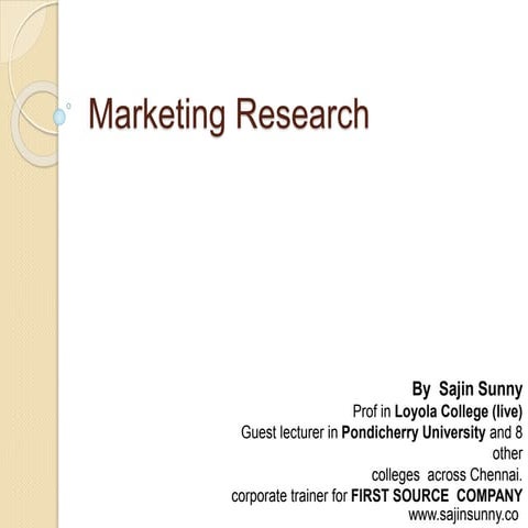 Marketing resaerch 2nd unit