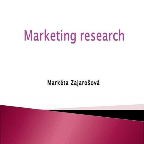 Marketing research