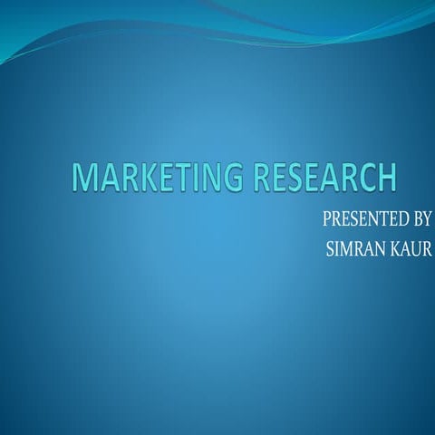 Marketing research