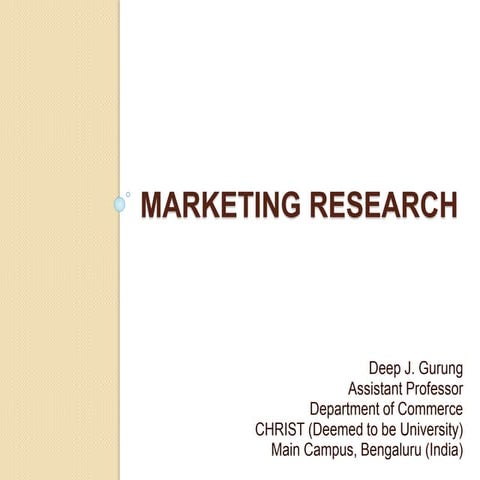 Marketing research